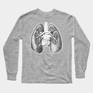 Anatomical Lungs Long Sleeve T-Shirt